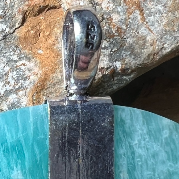 Amazonite & Larimar pendant - Picture 4 of 5